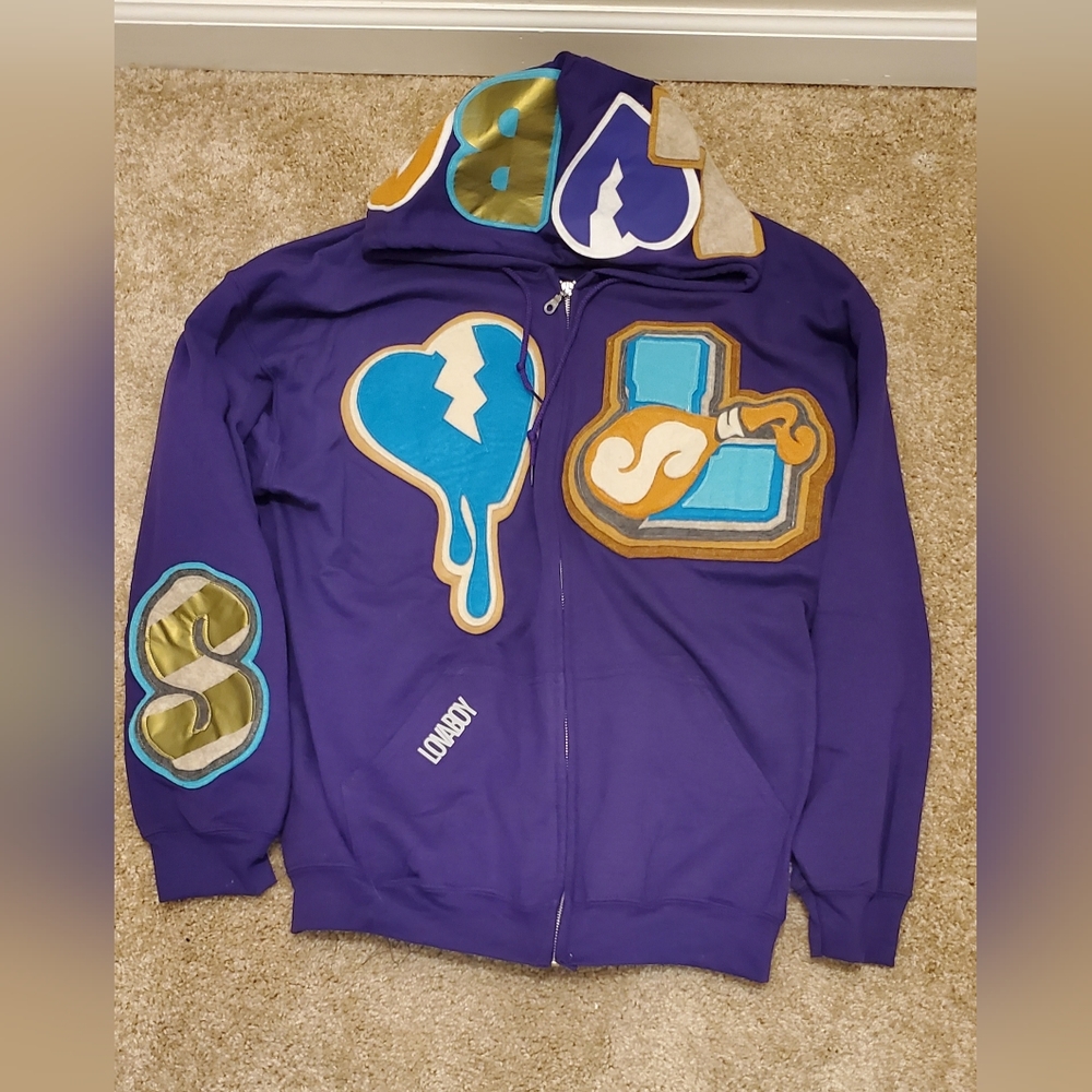 Lovaboy zip hooded jacket XL new without tags never worn